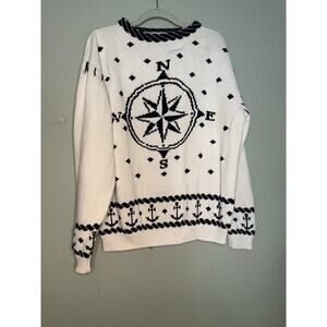 Vintage Eddie Bauer compass knit sweater